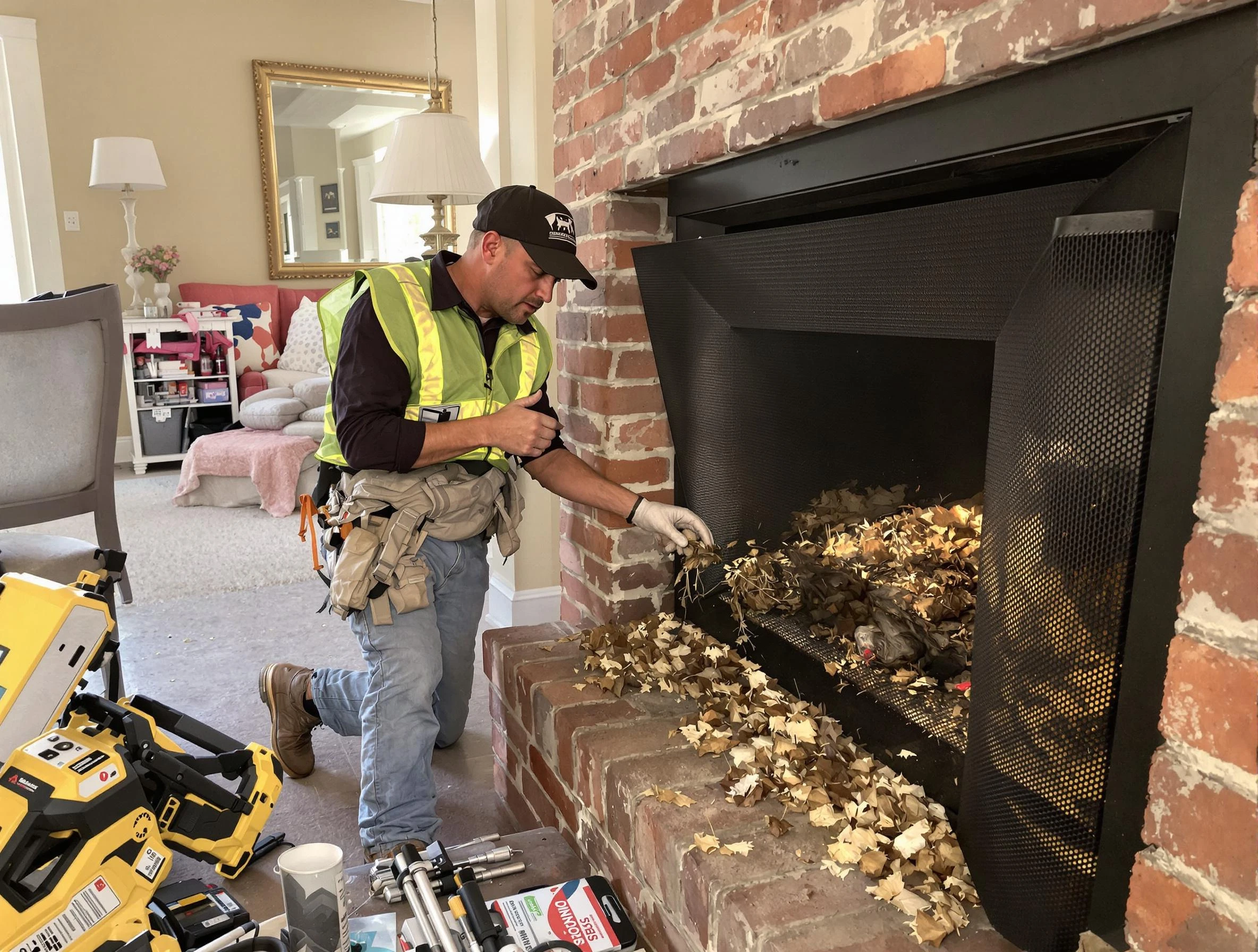 Safe screening installation by Barnegat Chimney Sweep in Barnegat, NJ